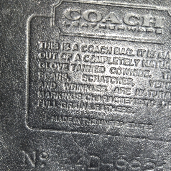 COACH 1994 Megan #9921 Black Rare Made in USA Vintage - Picture 17 of 17